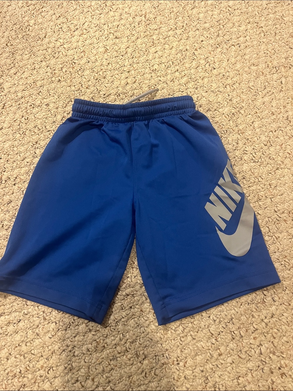 Nike Boys' Dark Blue Shorts with Gold Logo